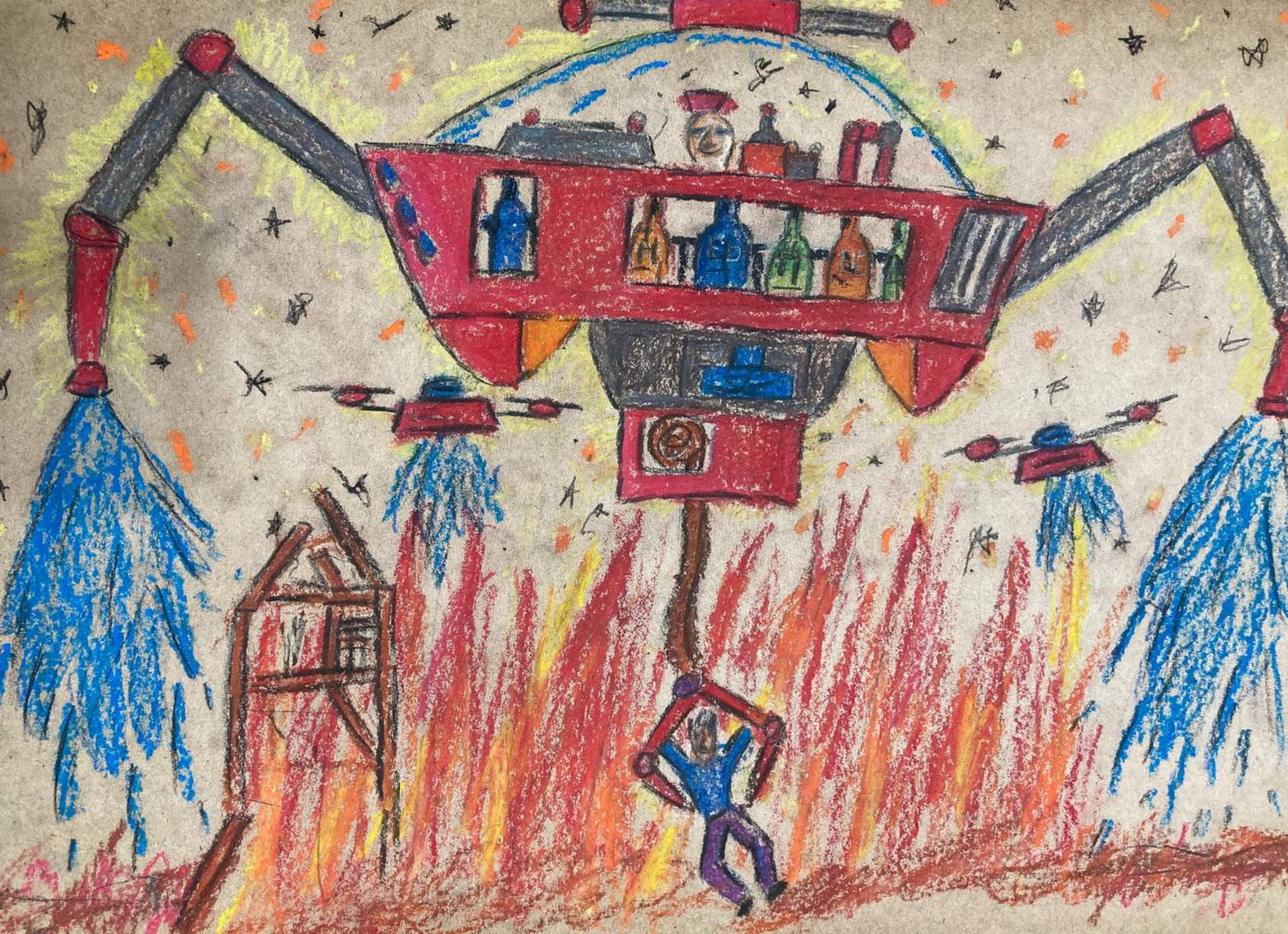 Служба спасения в будущем - Максим Олесеюк - 2 месца 8 гадоў (7-9 гадоў) - Беларусь - Арт-школа "Фантазеры" Дрозд Екатерина Юльяновна