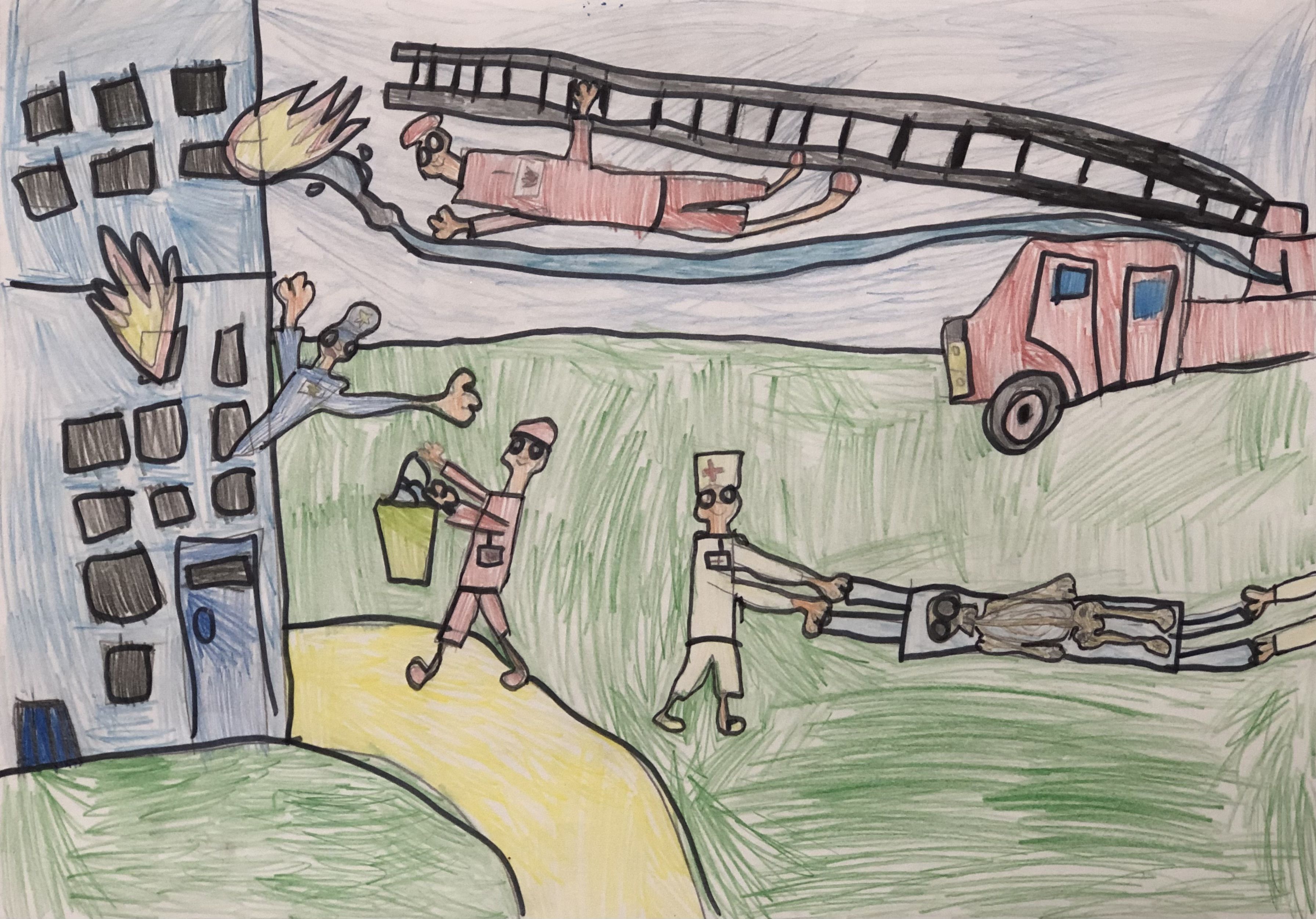 Пожарники - Самуил Полещук - 2 месца 8 гадоў (7-9 гадоў) - Беларусь - Тельмовская ДШИ Веремчук Анастасия Валерьевна