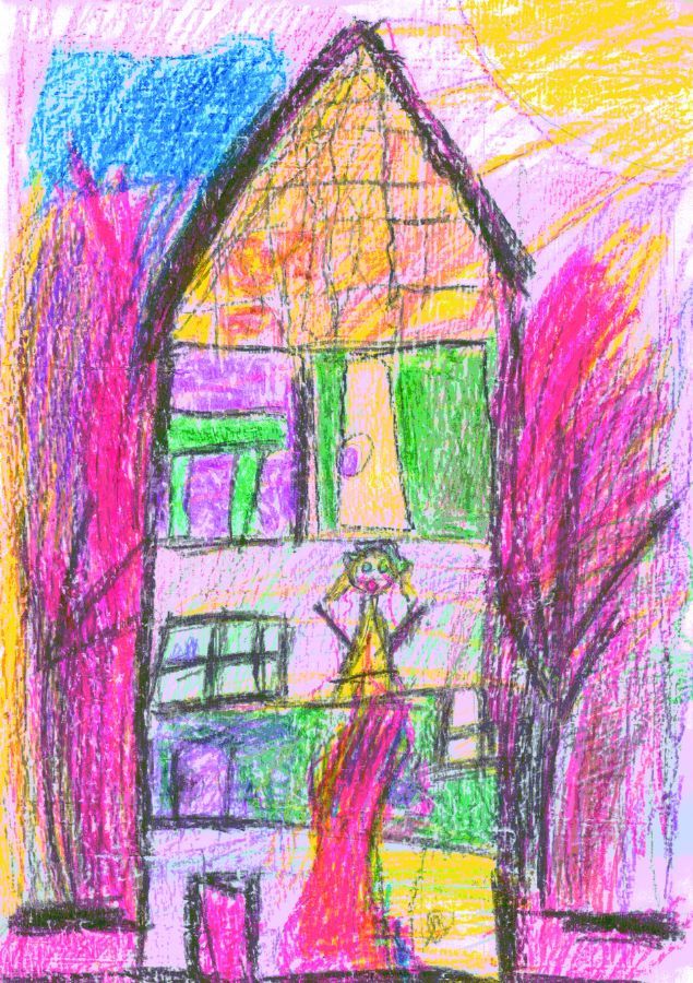 Ксенія Бакацюк - 6 гадоў - 1 месца (4-6 гадоў).  Мастацкая студыя “Калібры”  Вістычы, Беларусь